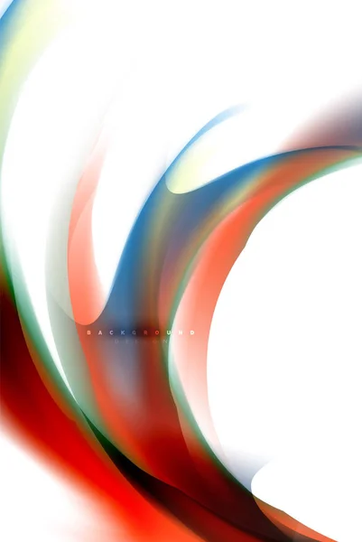 Поток цветов голографической жидкости, цветовая гамма смешивания цветов — стоковый вектор