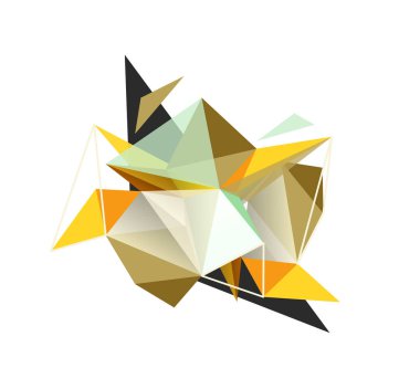 Vektör üçgen arka plan, düşük poli kavramı