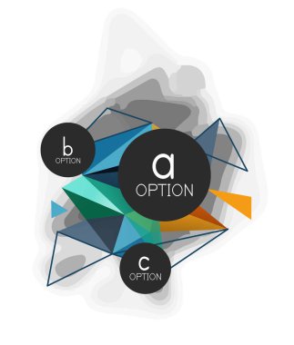 Vektör üçgen arka plan, düşük poli kavramı