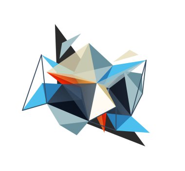 Vektör üçgen arka plan, düşük poli kavramı