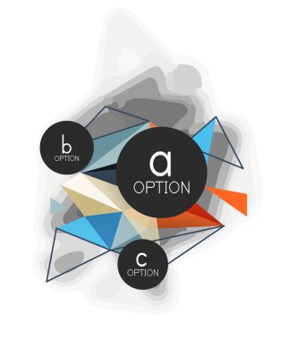 Vektör üçgen arka plan, düşük poli kavramı