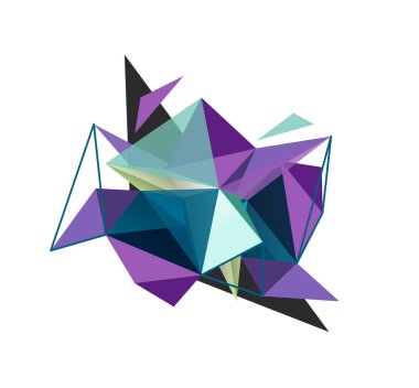 Vektör üçgen arka plan, düşük poli kavramı