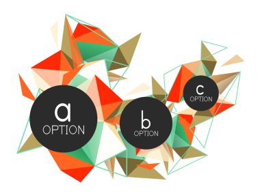 Vektör üçgen arka plan, düşük poli kavramı