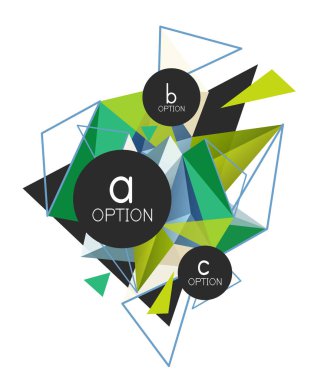 Vektör üçgen arka plan, düşük poli kavramı