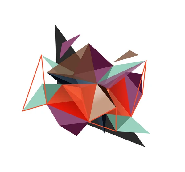 Fond abstrait triangle vectoriel, concept low poly — Image vectorielle