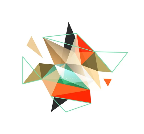 Fond abstrait triangle vectoriel, concept low poly — Image vectorielle