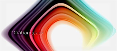 Gökkuşağı sıvı renk arka plan Bükülü sıvı tasarım, renkli mermer veya plastik dalgalı doku zemin, çok renkli şablonu için iş veya teknoloji sunu veya web broşür kapak