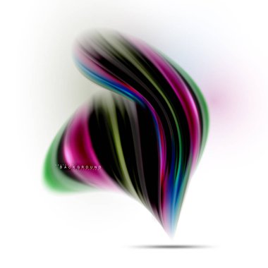 Sıvı sıvı karıştırma renkler konsepti üzerine açık gri renkli, dalga ve girdap eğrisi akışı satır, trendy soyut düzeni şablonu iş sunumu, app duvar kağıdı başlık sayfası, poster veya duvar kağıdı için