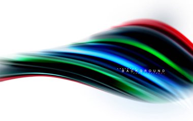 Sıvı sıvı karıştırma renkler konsepti üzerine açık gri renkli, dalga ve girdap eğrisi akışı satır, trendy soyut düzeni şablonu iş sunumu, app duvar kağıdı başlık sayfası, poster veya duvar kağıdı için