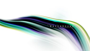 Sıvı sıvı karıştırma renkler konsepti üzerine açık gri renkli, dalga ve girdap eğrisi akışı satır, trendy soyut düzeni şablonu iş sunumu, app duvar kağıdı başlık sayfası, poster veya duvar kağıdı için