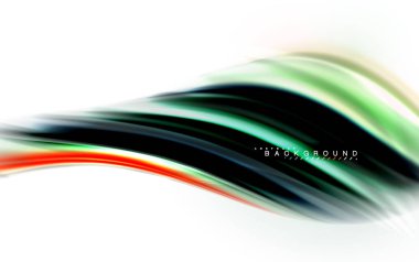 Sıvı sıvı karıştırma renkler konsepti üzerine açık gri renkli, dalga ve girdap eğrisi akışı satır, trendy soyut düzeni şablonu iş sunumu, app duvar kağıdı başlık sayfası, poster veya duvar kağıdı için