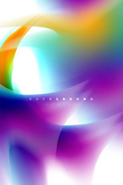Holografik boya patlama tasarım, akışkan akışı, renkli fırtına renkler. Sıvı karıştırma renkler hareket kavramı, Modern arka plan düzeni şablonu iş sunumu, app duvar kağıdı afiş için