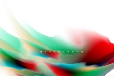 Holografik akışkan akışı, renkli sıvı karıştırma renkler hareket kavramı renkler