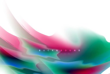 Holografik akışkan akışı, renkli sıvı karıştırma renkler hareket kavramı renkler