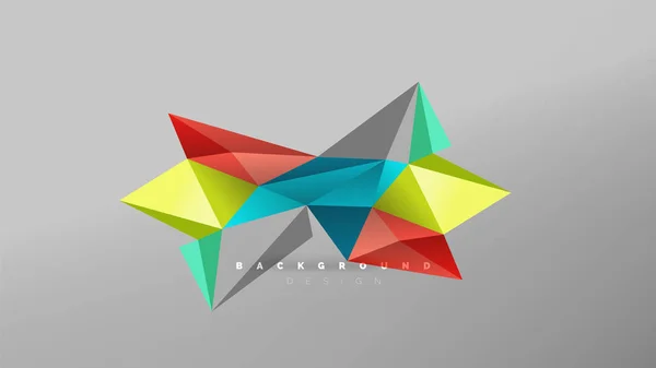 Абстрактний фон - геометрична композиція стилю орігамі, концепція трикутного низького полімерного дизайну. Барвиста модна мінімалістична ілюстрація — стоковий вектор