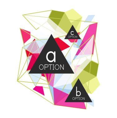 Geometrik üçgen infographics