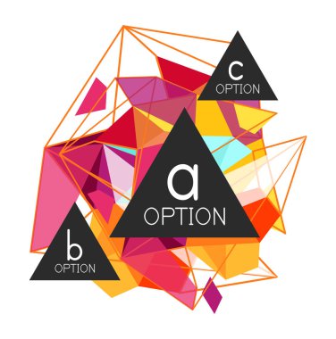 Geometrik üçgen infographics