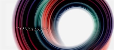 Gökkuşağı sıvı soyut girdap şekli, bükülmüş sıvı renkler tasarım, renkli mermer veya plastik dalgalı doku arka plan, çok renkli şablonu için iş veya teknoloji sunu veya web broşürü