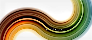 Gökkuşağı sıvı renkli arka plan - girdap ve daireler, bükülmüş sıvı renkler, renkli mermer veya plastik dalgalı doku zemin, çok renkli şablonu için iş veya teknoloji