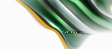 Sıvı sıvı karıştırma renkler konsepti üzerine açık gri renkli, eğri akışı, trendy soyut düzeni şablonu iş veya teknoloji sunu veya web broşür kapak için duvar kağıdı