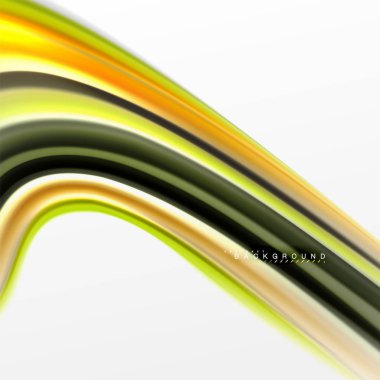 Sıvı sıvı karıştırma renkler konsepti üzerine açık gri renkli, eğri akışı, trendy soyut düzeni şablonu iş veya teknoloji sunu veya web broşür kapak için duvar kağıdı