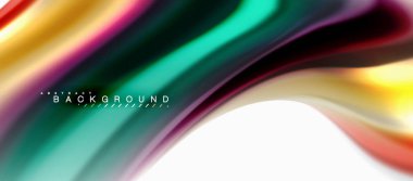 Sıvı sıvı karıştırma renkler konsepti üzerine açık gri renkli, eğri akışı, trendy soyut düzeni şablonu iş veya teknoloji sunu veya web broşür kapak için duvar kağıdı