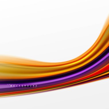 Sıvı sıvı karıştırma renkler konsepti üzerine açık gri renkli, eğri akışı, trendy soyut düzeni şablonu iş veya teknoloji sunu veya web broşür kapak için duvar kağıdı