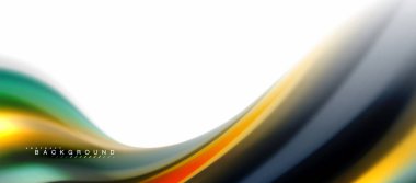 Sıvı sıvı karıştırma renkler konsepti üzerine açık gri renkli, eğri akışı, trendy soyut düzeni şablonu iş veya teknoloji sunu veya web broşür kapak için duvar kağıdı