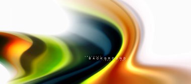 Sıvı sıvı karıştırma renkler konsepti üzerine açık gri renkli, eğri akışı, trendy soyut düzeni şablonu iş veya teknoloji sunu veya web broşür kapak için duvar kağıdı