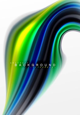 Sıvı sıvı karıştırma renkler konsepti üzerine açık gri renkli, eğri akışı, trendy soyut düzeni şablonu iş veya teknoloji sunu veya web broşür kapak için duvar kağıdı