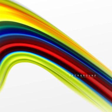 Sıvı sıvı karıştırma renkler konsepti üzerine açık gri renkli, eğri akışı, trendy soyut düzeni şablonu iş veya teknoloji sunu veya web broşür kapak için duvar kağıdı