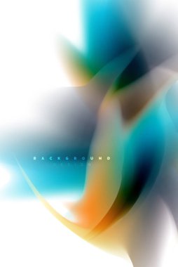 Holografik akışkan akışı, renkli sıvı karıştırma renkler hareket kavramı renkler