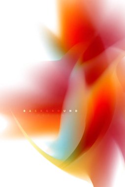 Holografik akışkan akışı, renkli sıvı karıştırma renkler hareket kavramı renkler