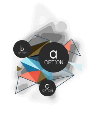 Vektör üçgen arka plan, düşük poli kavramı