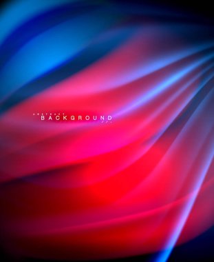 Neon holografik sıvı renkli dalga web, duvar kağıdı, desen, doku ve arka plan için