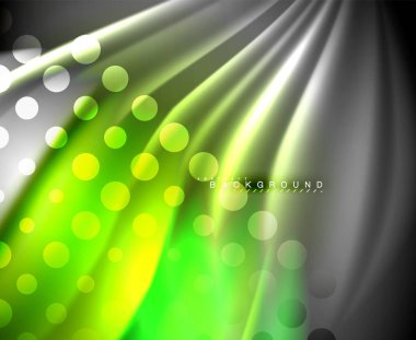 Neon holografik sıvı renkli dalga web, duvar kağıdı, desen, doku ve arka plan için