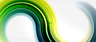 Gökkuşağı sıvı renkli arka plan - girdap ve daireler, bükülmüş sıvı renkler, renkli mermer veya plastik dalgalı doku zemin, çok renkli şablonu için iş veya teknoloji