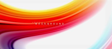 Gökkuşağı sıvı renk arka plan Bükülü sıvı tasarım, renkli mermer veya plastik dalgalı doku zemin, çok renkli şablonu için iş veya teknoloji sunu veya web broşür kapak