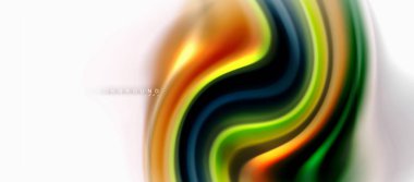 Sıvı sıvı karıştırma renkler konsepti üzerine açık gri renkli, eğri akışı, trendy soyut düzeni şablonu iş veya teknoloji sunu veya web broşür kapak için duvar kağıdı