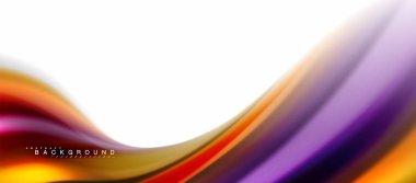 Sıvı sıvı karıştırma renkler konsepti üzerine açık gri renkli, eğri akışı, trendy soyut düzeni şablonu iş veya teknoloji sunu veya web broşür kapak için duvar kağıdı