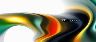 Sıvı sıvı karıştırma renkler konsepti üzerine açık gri renkli, eğri akışı, trendy soyut düzeni şablonu iş veya teknoloji sunu veya web broşür kapak için duvar kağıdı