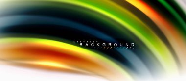 Sıvı sıvı karıştırma renkler konsepti üzerine açık gri renkli, eğri akışı, trendy soyut düzeni şablonu iş veya teknoloji sunu veya web broşür kapak için duvar kağıdı