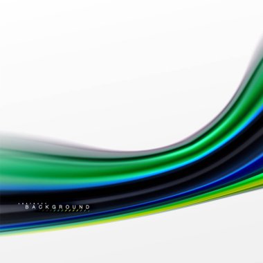 Sıvı sıvı karıştırma renkler konsepti üzerine açık gri renkli, eğri akışı, trendy soyut düzeni şablonu iş veya teknoloji sunu veya web broşür kapak için duvar kağıdı