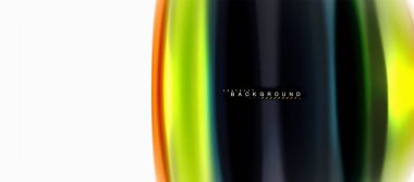 Sıvı sıvı karıştırma renkler konsepti üzerine açık gri renkli, eğri akışı, trendy soyut düzeni şablonu iş veya teknoloji sunu veya web broşür kapak için duvar kağıdı