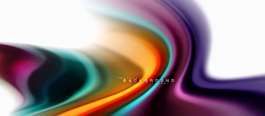 Sıvı sıvı karıştırma renkler konsepti üzerine açık gri renkli, eğri akışı, trendy soyut düzeni şablonu iş veya teknoloji sunu veya web broşür kapak için duvar kağıdı