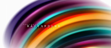 Sıvı sıvı karıştırma renkler konsepti üzerine açık gri renkli, eğri akışı, trendy soyut düzeni şablonu iş veya teknoloji sunu veya web broşür kapak için duvar kağıdı