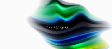 Sıvı sıvı karıştırma renkler konsepti üzerine açık gri renkli, eğri akışı, trendy soyut düzeni şablonu iş veya teknoloji sunu veya web broşür kapak için duvar kağıdı