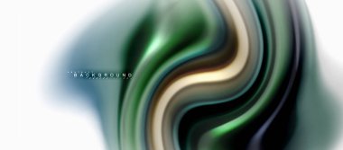 Sıvı sıvı karıştırma renkler konsepti üzerine açık gri renkli, eğri akışı, trendy soyut düzeni şablonu iş veya teknoloji sunu veya web broşür kapak için duvar kağıdı