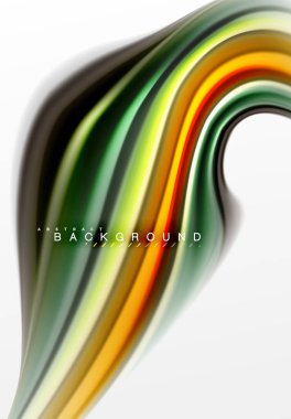 Sıvı sıvı karıştırma renkler konsepti üzerine açık gri renkli, eğri akışı, trendy soyut düzeni şablonu iş veya teknoloji sunu veya web broşür kapak için duvar kağıdı