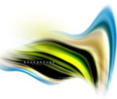 Sıvı sıvı karıştırma renkler konsepti üzerine açık gri renkli, dalga ve girdap eğrisi akışı satır, trendy soyut düzeni şablonu iş sunumu, app duvar kağıdı başlık sayfası, poster veya duvar kağıdı için